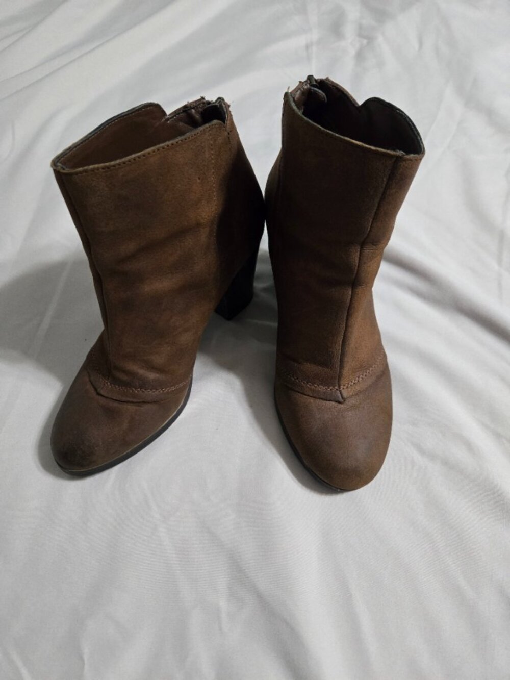Bar III Brown Leather Jillian Ankle Boots